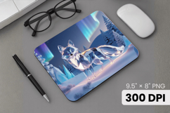 Winter Wonderland Snowflake PNG, Icy Tree Mouse Pad Design Product Image 1