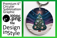 Artful Round Design Coaster PNG , Holiday Product Image 1