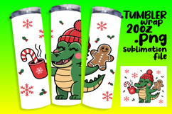 VIVID 20oz Sublimation Tumbler Template , Christmas Product Image 1
