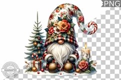 Christmas Gnome Sublimation - Clipart PNG Design Product Image 1