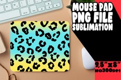 Leopard Print Gradient Mouse Pad Abstract Art Product Image 1