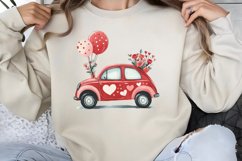 Cute Watercolor Valentines Day Clipart PNG Product Image 1