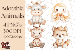 Cute Stuffed Animal Clipart for Nursery Decor Png Product Image 1