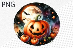 Halloween Pumpkins Sublimation - Clipart PNG Design Product Image 1