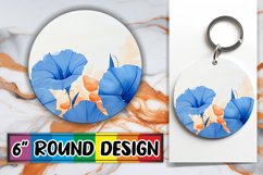 Blossom Beauty PNG: Vibrant Spring Sublimation Keychain Product Image 1
