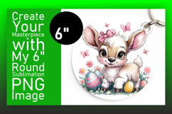 Lovely Round Design for Keychains , Cute Easter Product Image 1