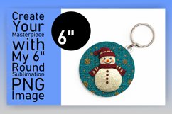 Bright Circle Design for Coasters , Snowman Product Image 1