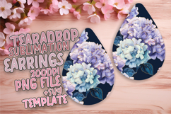 Whimsical Teardrop Design for DIY , Flower Pattern Product Image 1