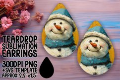 Lovely Teardrop Design for DIY Projects , Snowman Product Image 1