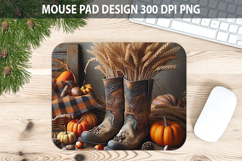 Boots Mouse pad Sublimation - Thanksgiving PNG Design Product Image 1