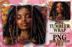 Elegant Melanin Beauty 20oz Tumbler Artwork Product Image 1