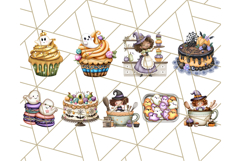 Cute Witch Halloween Baking Clipart PNG, Holiday Treats Png Product Image 7