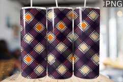 Halloween Plaid Pattern Tumbler Wrap - High Quality 300 Dpi Product Image 1