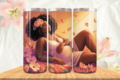Black Girl Magic Black Woman Positive mind 20oz Tumbler wrap Product Image 1