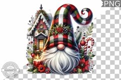 Christmas Gnome Sublimation - Clipart PNG Design Product Image 1