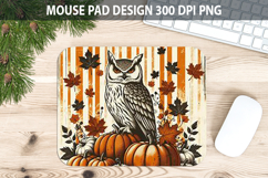 Owl Mouse pad Sublimation - Thanksgiving PNG Design Product Image 1