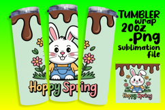 LUSH 20oz PNG Tumbler Template , Easter Bunny Product Image 1