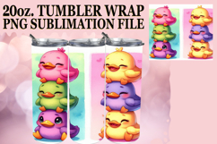 Inspiring vibes 20oz tumbler wrap, Cute Animals Product Image 1