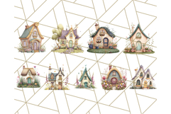 Whimsical Cottagecore Cottage PNG Clipart, Fairy House Png Product Image 7