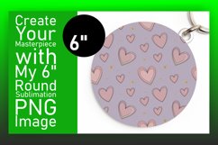 Dynamic Circle Design Coaster Template , Heart Product Image 1