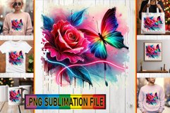 VIBRANT TOTE BAG Design Ideas PNG, Butterfly Product Image 1
