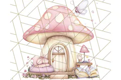 Bookish Fairy PNG Clipart, Whimsical Reading Elements Png Product Image 3