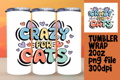 FRESH 20oz Tumbler Wrap for Personalization , Cat Quote Product Image 1
