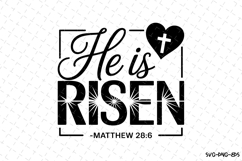 HE is risen SVG | SVG Cut files | Cricut Product Image 1