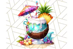 Chibi Summer Girls Clipart PNG, Bright Kawaii Summer Art Product Image 3