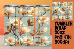 Blossom Beauty Delight Sublimation Tumbler Wraps - 20oz Product Image 1