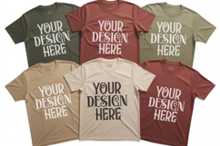 Christmas Family Matching Group T-Shirt Mockups | Holiday Fl Product Image 1