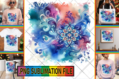 Vibrant TSHIRT Art Ideas, Watercolor Pattern Product Image 1