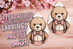 Whimsical Teardrop Design for Crafting , Valenines Animals Product Image 1