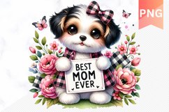 Best Mom Ever Sublimation - Mother&#039;s Day Clipart PNG Design Product Image 1