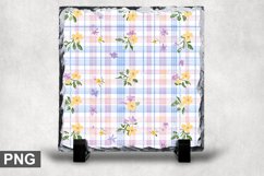 Easter Spring Square Sublimation Slate Design Product Image 1