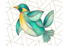 Stained Glass Sea Creatures PNG Clipart, Ocean Fantasy Product Image 3