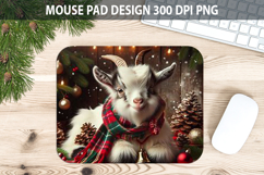 Christmas Cute Goat Pad Sublimation - Animal PNG Design Product Image 1