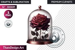 Dark flowers, wedding Florals PNG, Dark Romance Clipart Product Image 1