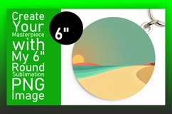 Sublimation Round Design with Colorful Gradient Art Product Image 1