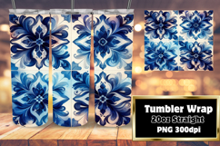 Artistic 20oz Tumbler Design , Watercolor Patter Product Image 1