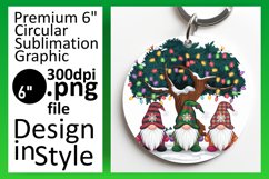 Chic Circle Design for Keychains , Gnomes Product Image 1