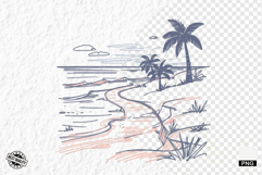 Summer Beach Path Clipart Product Image 1
