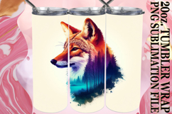 BRIGHT ADVENTURES 20oz TUMBLER WRAP, Animals Art Product Image 1