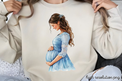 Mothers Day Pregnant Sublimation PNG Product Image 1
