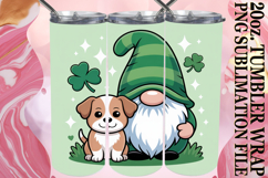 Bright mornings 20oz tumbler wrap, St Patricks Product Image 1