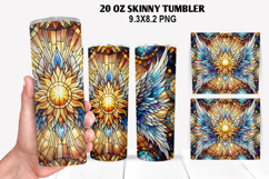 Skinny Tumbler 20oz Wrap Design, Summer Tumble PNG Design Product Image 1