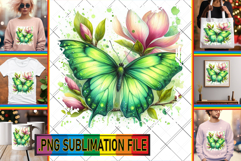 Vibrant TSHIRT Ideas Magic PNG, Butterfly Product Image 1