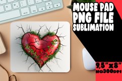 Flower Love 3D Sublimation Wall Pad Product Image 1