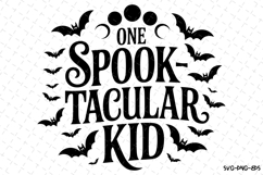 One Spook Tacular Kid Svg | Halloween Svg | Svg Cut Files Product Image 1