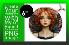 Artistic Round Design Car Coaster , Fairy Product Image 1